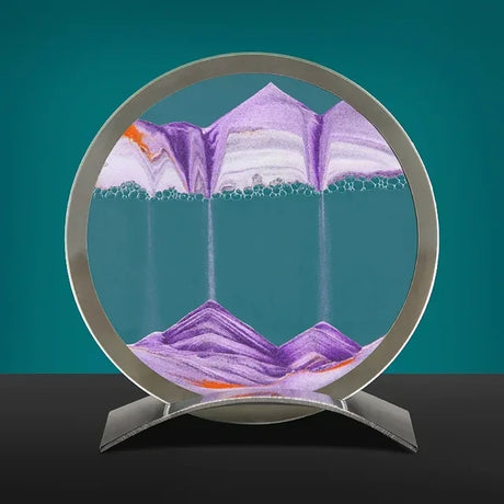 SandFlow - LED Sandkonst Bordslampa med Rörliga Sandpatroner för Avkoppling Carvallo