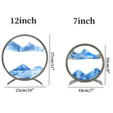 SandFlow - LED Sandkonst Bordslampa med Rörliga Sandpatroner för Avkoppling Carvallo