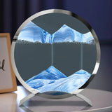 SandFlow - LED Sandkonst Bordslampa med Rörliga Sandpatroner för Avkoppling Carvallo