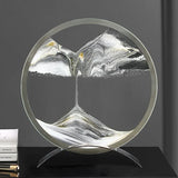 SandFlow - LED Sandkonst Bordslampa med Rörliga Sandpatroner för Avkoppling Carvallo