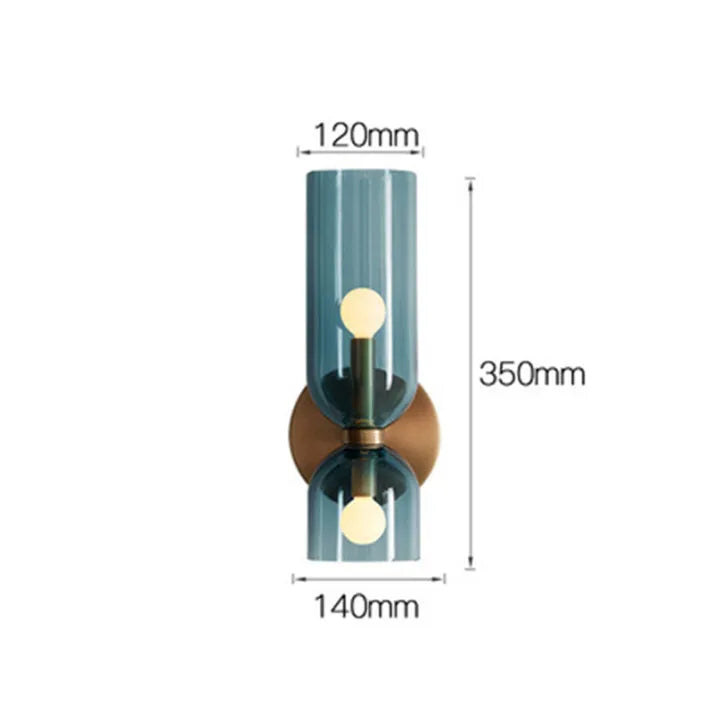 Vägglampa Modern Glas Mässing Väggsconces Carvallo