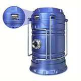 Solarlampa för camping med USB-laddning – Bärbar LED-lampa för utomhusaktiviteter och nödsituationer Carvallo