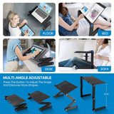 360 Ergonomisk Laptop Ställ För Skrivbord Med Avtagbar Musplatta Carvallo