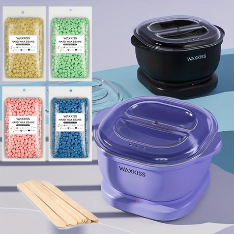 Bärbart vaxvärmarkit – 500 ml silikonhårborttagningsvärmare för släta resultat i salongskvalitet MILA Sverige