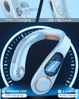 Kylande halsfläkt - Uppladdningsbar bladlös bärbar AC med kallt luftflöde MILA Sverige