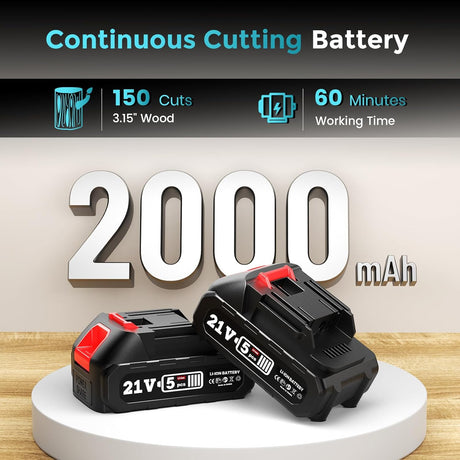 PowerCut Mini | Trådlös 6-tums kedjesåg för trädtrimning Carvallo