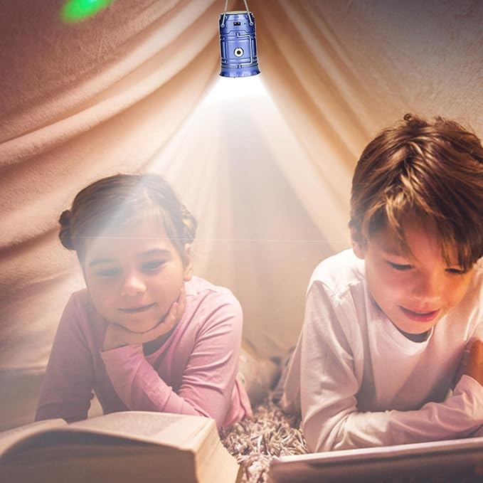 Solarlampa för camping med USB-laddning – Bärbar LED-lampa för utomhusaktiviteter och nödsituationer Carvallo