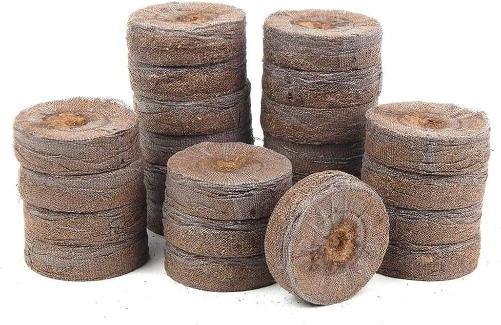 Kokosfibr Torv Anzökningspellets – Starter för fröplantering Carvallo