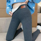 Sammetsklädd fleece Vinterleggings för damer-Hemnix-Hemnix