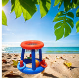 Carvallo Basketbollset FloatHoop | För pool och strand | Inkl. boll och ringar | Vattentålig och bärbar Carvallo