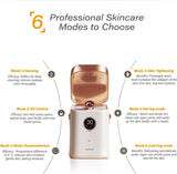 Professionell 6-i-1 Ionic Ansiktsångare för Djup Hudrengöring Carvallo