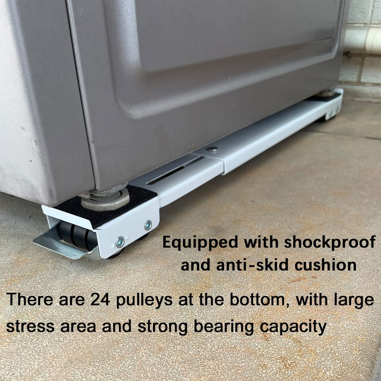 Royallure Tunga-Duty Justerbar Apparatrulle för Smidig Rörlighet och Lätt Transport - 2Pcs Carvallo