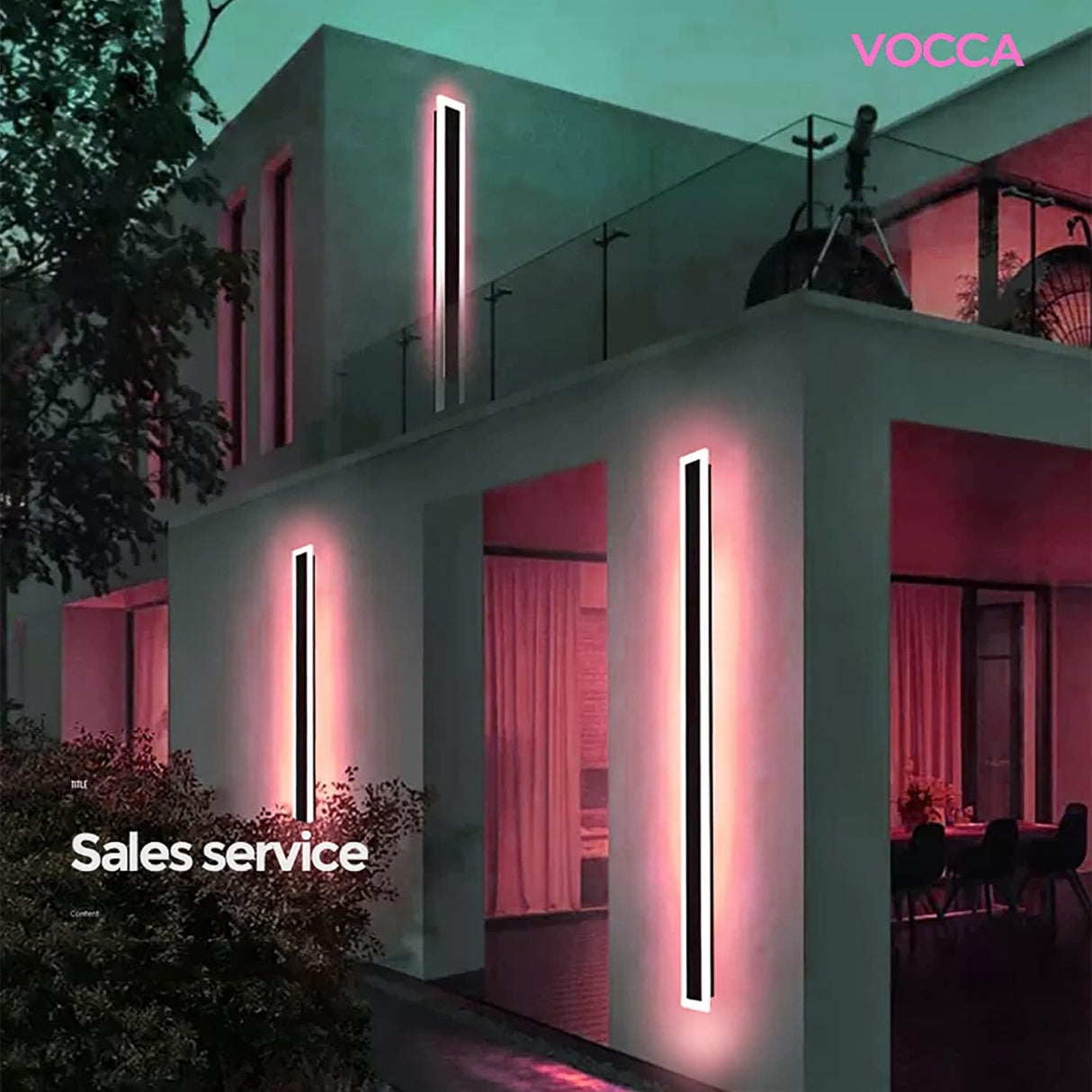 Utomhus LED Vägglampa Modern Dimbar Remsa Carvallo