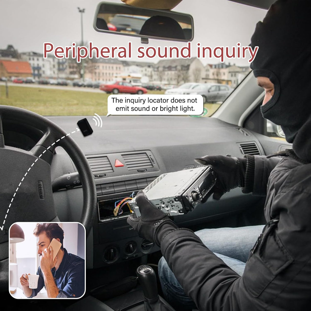 GPS Tracker Mini Magnetisk Bil Locator Carvallo