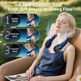 Handsfree-halsfläkt - 360° justerbar bladlös kylning MILA Sverige