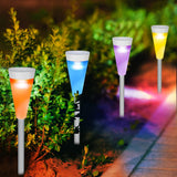 Solär LED trädgårdslampa med färgskift - Dekorativ utomhusbelysning för blomrabatter och gångvägar Carvallo