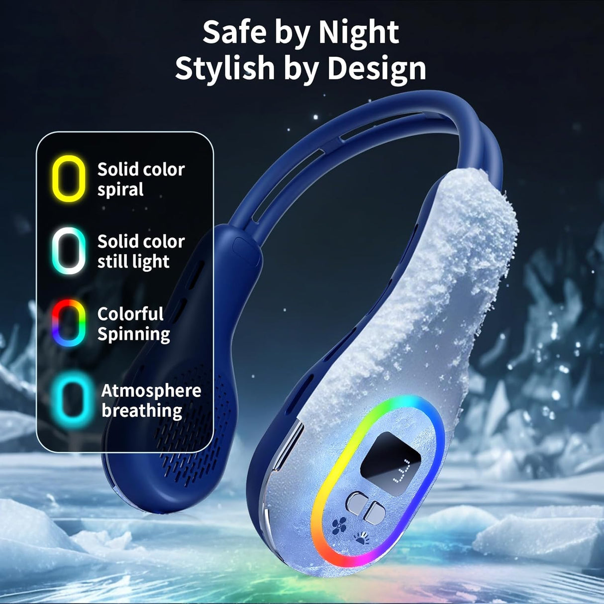 Handsfree-halsfläkt - 360° justerbar bladlös kylning MILA Sverige