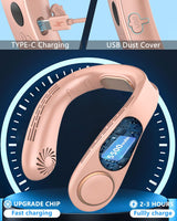 Kylande halsfläkt - Uppladdningsbar bladlös bärbar AC med kallt luftflöde MILA Sverige