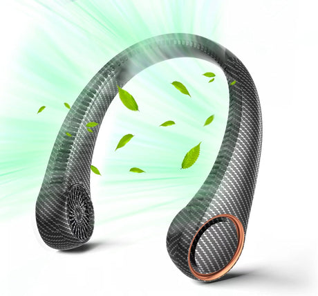 Bärbar nackfläkt - 360° bladlös kylning med USB-laddningsbart batteri MILA Sverige