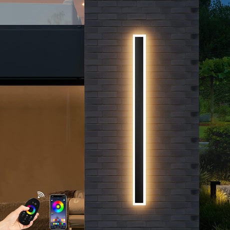 Utomhus LED Vägglampa Modern Dimbar Remsa Carvallo