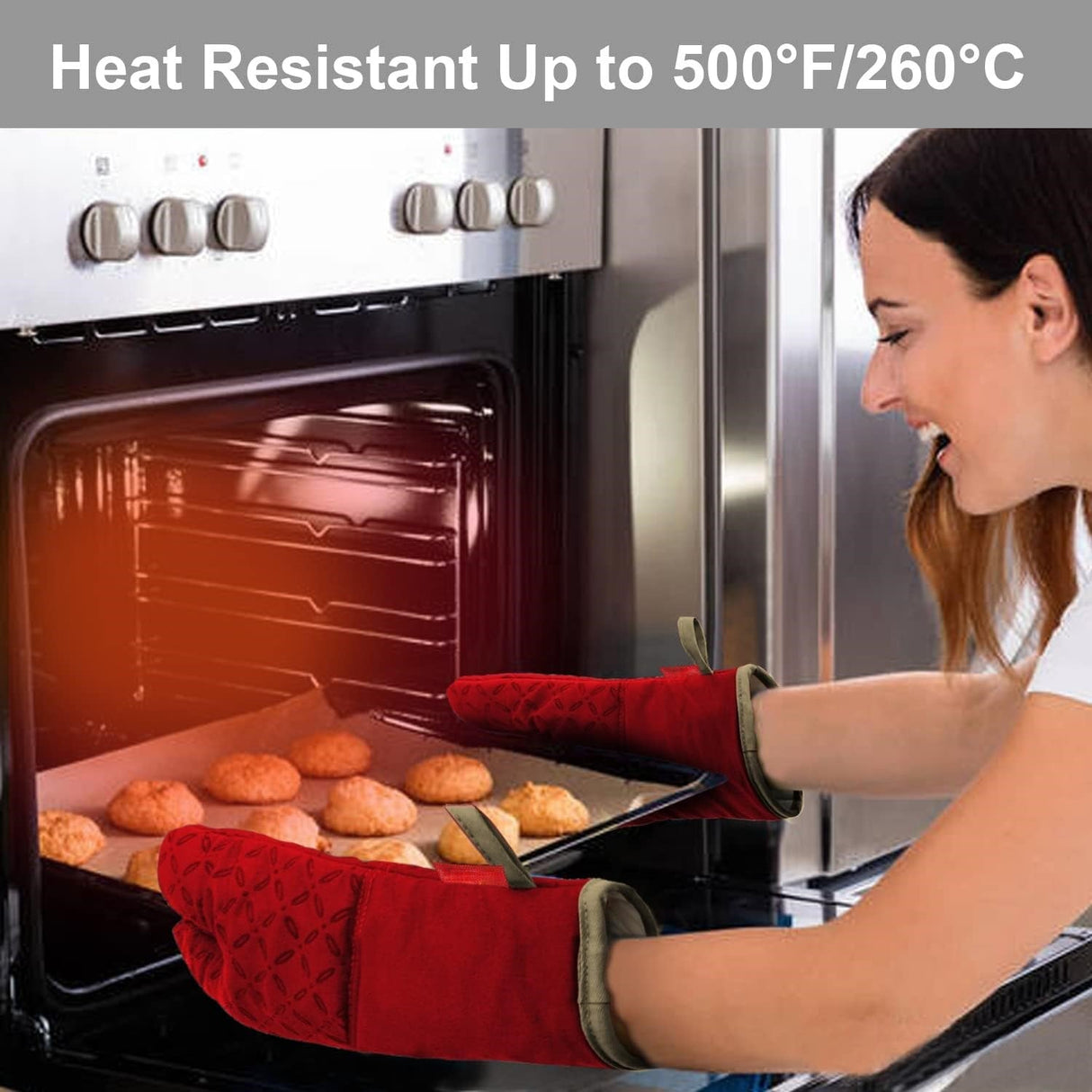 Carvallo-Set HeatGuard Pro | 6-delat | Värmebeständig upp till 260 °C | Rutschfritt silikon | Extra lång Carvallo