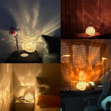 Projektionslampa med vågljus – Avkopplande stämningsbelysning för bord eller sovrum Carvallo