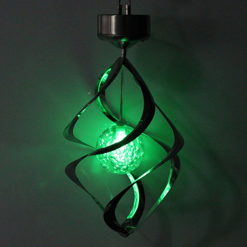 LED Solarsvindspel med färgskiftning – Dekorativ trädgår belysning för utomhusbruk Carvallo