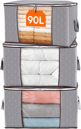 Förvaringslådor med handtag för klädesorganisation Carvallo