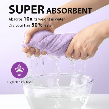 Mikrofiber-hårhandduk-set | 3-pack för snabb torkning Carvallo