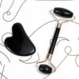 Instant Glow Gua Sha & Jade Roller Set | För strålande hud och naturlig avslappning Carvallo