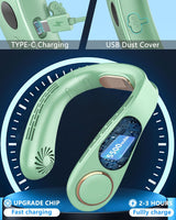 Kylande halsfläkt - Uppladdningsbar bladlös bärbar AC med kallt luftflöde MILA Sverige