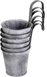 Hängande metallblomkruka i vintage design – Dekorativ blomkruka för inomhus- och utomhusbruk Carvallo