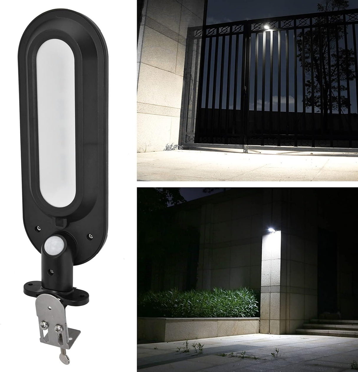 Solar vägglampa med rörelsesensor – LED utomhusbelysning för trädgård & terrass Carvallo