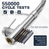 Luxora Enkel-Hål Våren Kök Blandare Med Utdragbar Spraymunstycke Carvallo