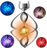 LED Solarsvindspel med färgskiftning – Dekorativ trädgår belysning för utomhusbruk Carvallo