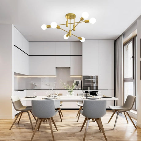 Modern taklampa | Skandinavisk stil | Multiljuskälla | Minimalistisk metallarmatur | Brick by Brick Carvallo