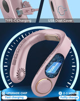 Kylande halsfläkt - Uppladdningsbar bladlös bärbar AC med kallt luftflöde MILA Sverige