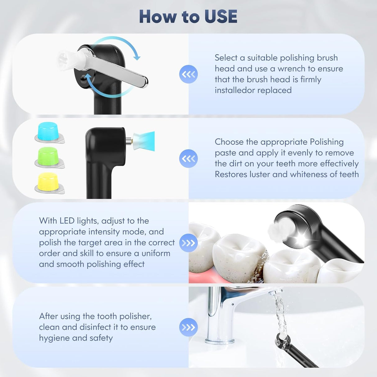 Tandpolerare | Trådlöst tandstenborttagningsverktyg för hemmet Carvallo