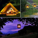 Solär LED Flamme lykta – Dekorativ utomhusbelysning för trädgård och terrass med hängmöjlighet Carvallo