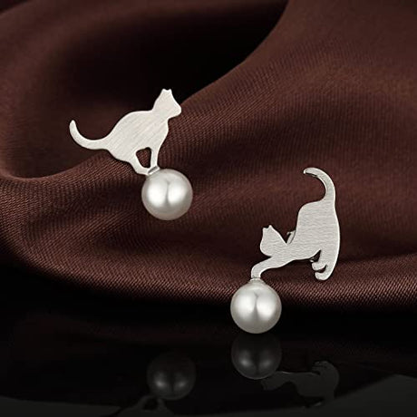 Katt örhängen-Jewelry for women-Hemnix-Uppsättning A-Hemnix