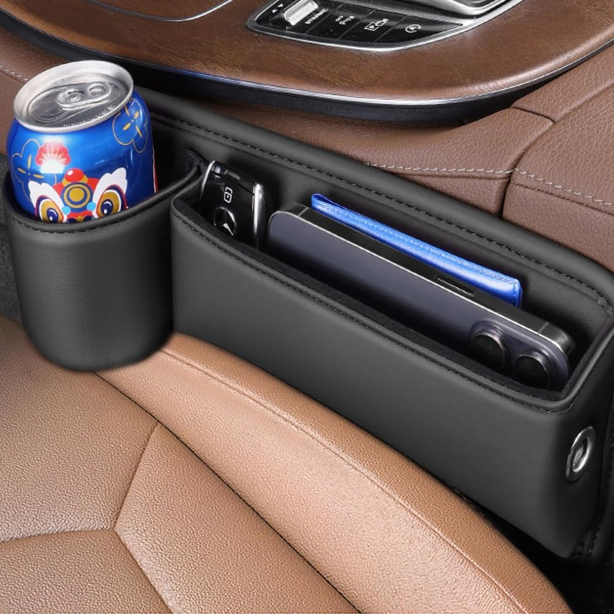 Bilstolssömsfyllare och organisatör för förare och passagerare 2-pack Carvallo