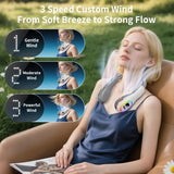 Handsfree-halsfläkt - 360° justerbar bladlös kylning MILA Sverige