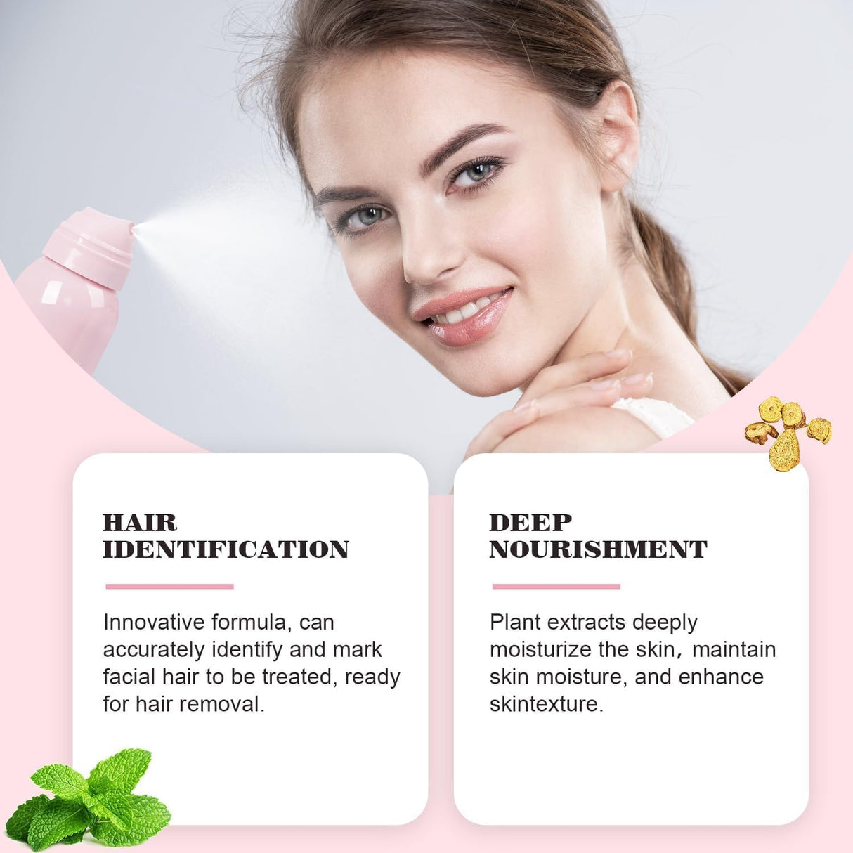 Rakspray | Ansiktshår Identifieringsmist för Hudvård Carvallo