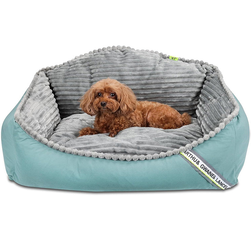 Pawelux All-Season Hypoallergenic Thick Dog Bed - Mjuk, Varm & Maskintvättbar Carvallo