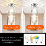 Taklampa Kristall Flush Mount Modern Armatur Carvallo