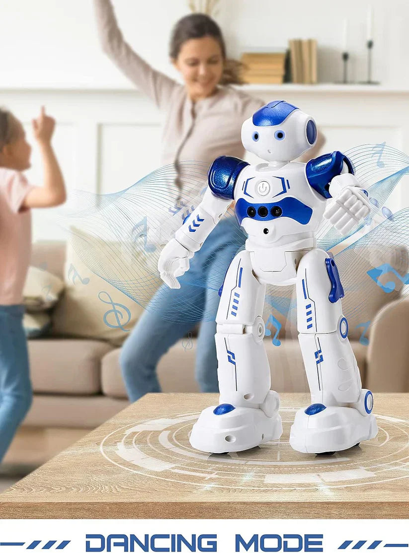 Royallure Smart RC Robot Legetøj til Børn med Musik, Dans, Infrarød Sensor & Fjernbetjening Carvallo