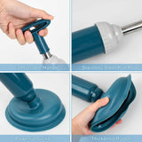 Royallure Högtrycks Silikon Toalett Plungers – Teleskopisk Pump, Anti-Tilltäppningsverktyg Carvallo