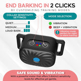 CANINECARE - BarkEase Anti-Bark Collar | För små hundar MILA Sverige