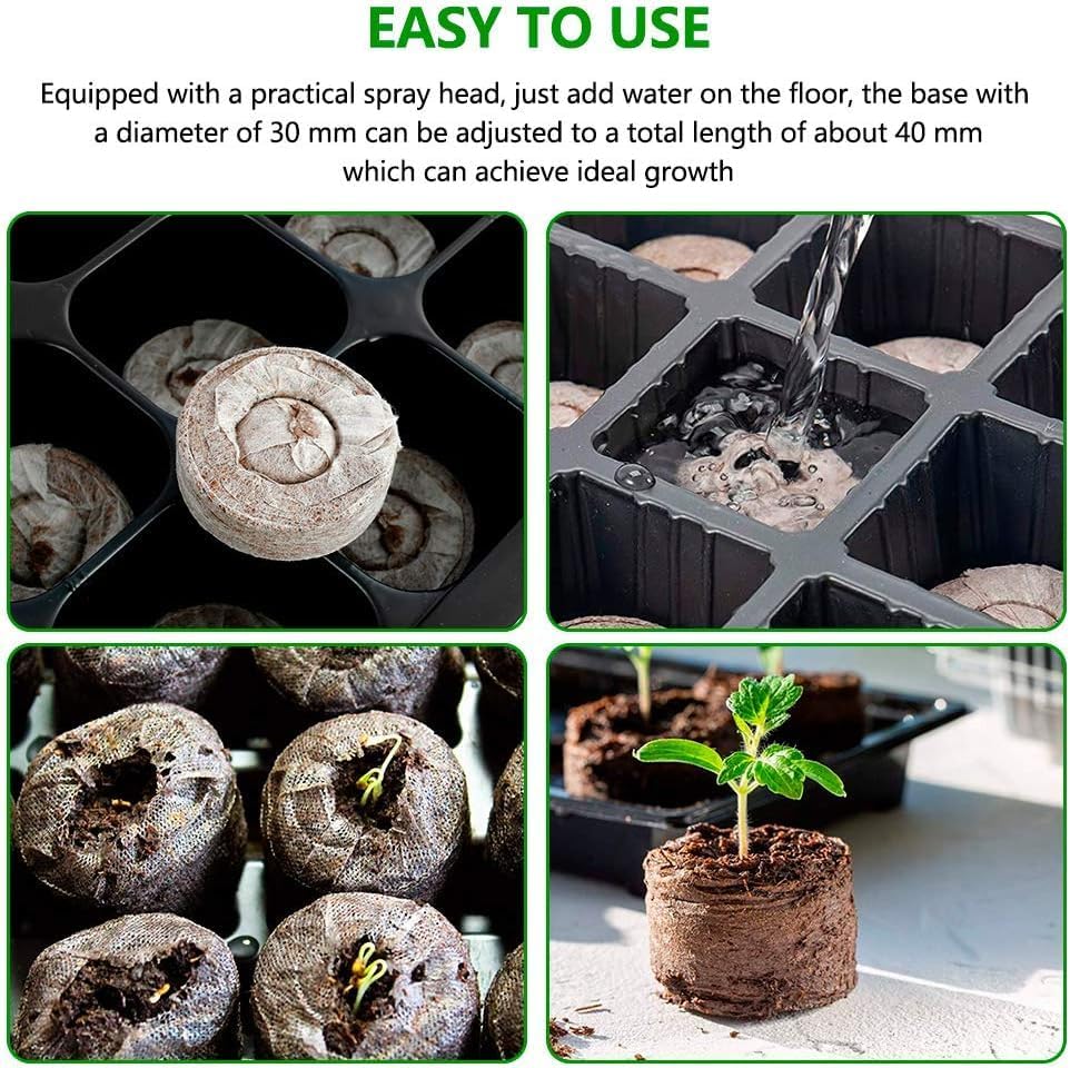 Kokosfibr Torv Anzökningspellets – Starter för fröplantering Carvallo