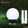 SolarSphere Lampa - 3 stycken vattentäta LED solenergi trädgårdslampor Carvallo